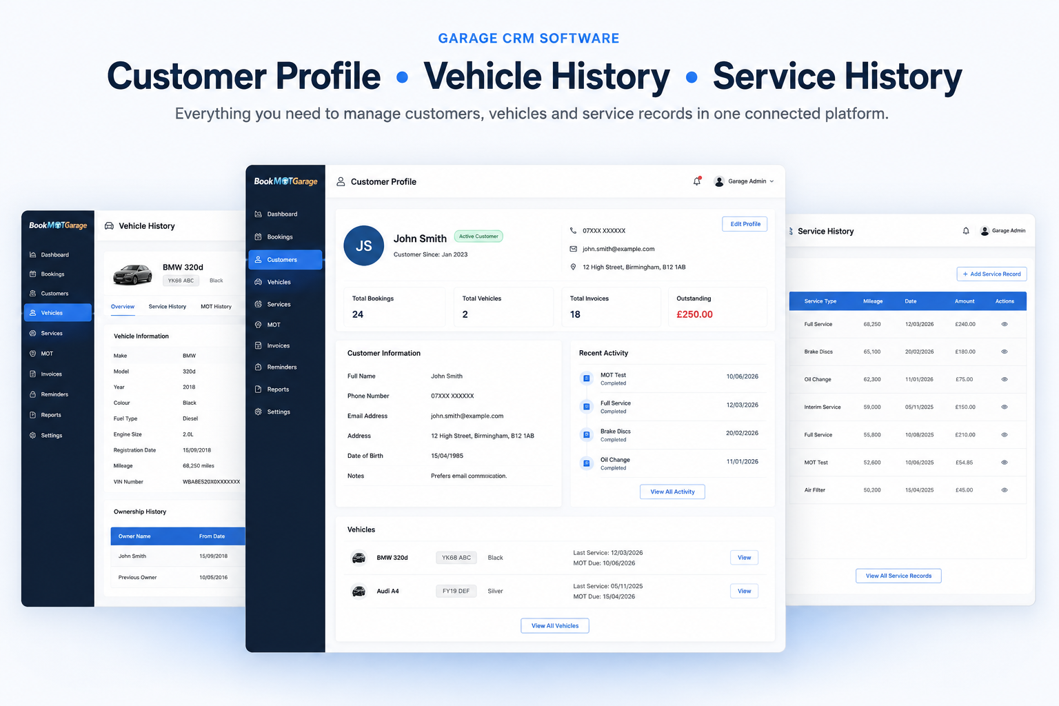 CRM dashboard preview