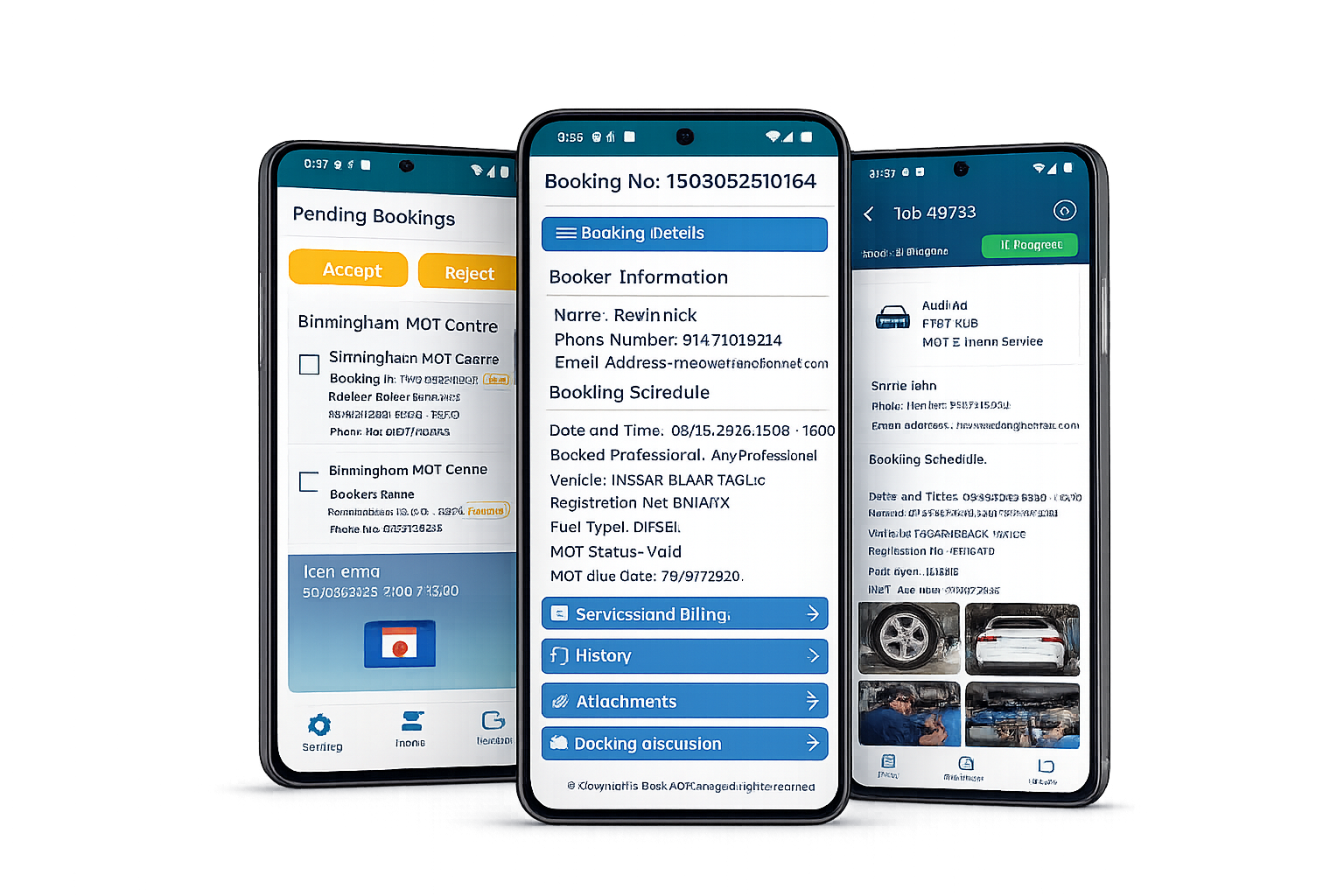 BookMOTGarage Technician Mobile App
