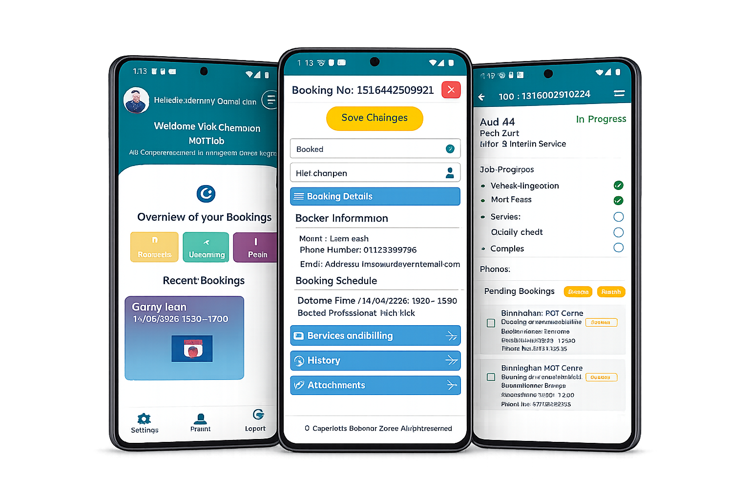 BookMOTGarage Technician Mobile App
